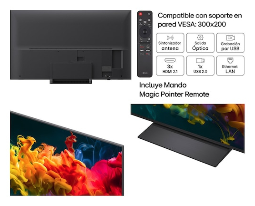 LG QNED 65QNED81B6A 165,1 cm (65") 4K Ultra HD Smart TV Wifi Negro