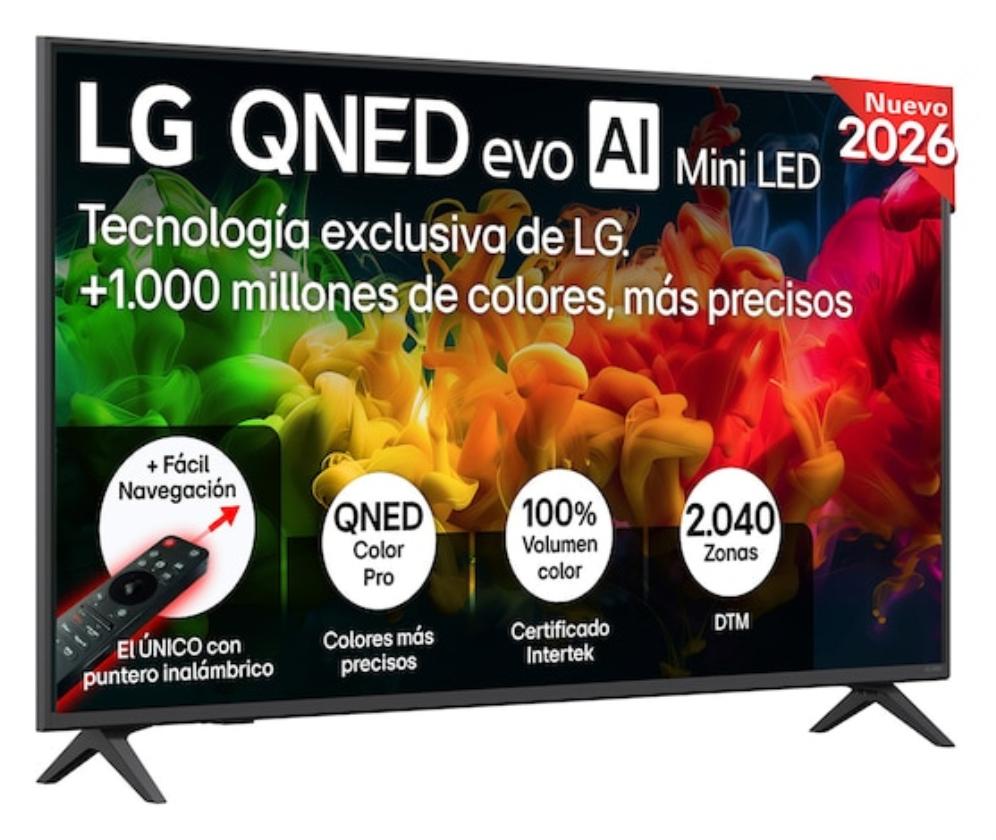 LG QNED evo AI MiniLED 50QNED81B6C 127 cm (50") 4K Ultra HD Smart TV Wifi Negro