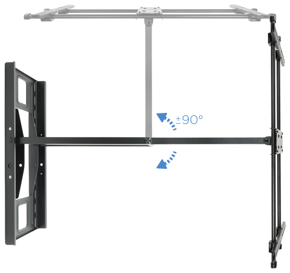 TooQ LP4380XL-B soporte para TV 2,03 m (80") Negro