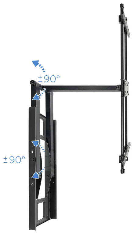 TooQ LP4380XL-B soporte para TV 2,03 m (80") Negro