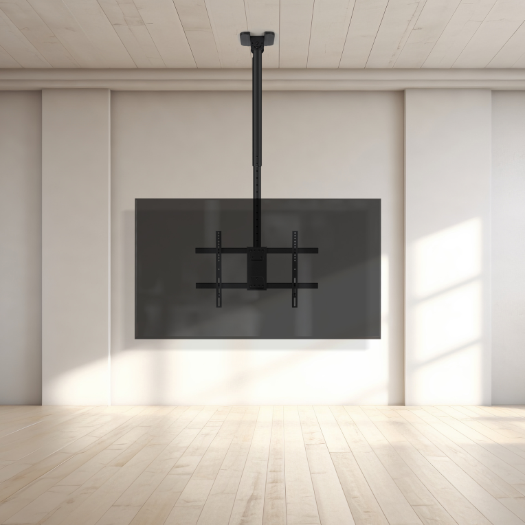 TooQ Soporte de Techo para Pantallas 43"-86", Negro