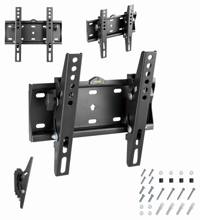 Gembird WM-42T-02 soporte para TV 106,7 cm (42") Negro
