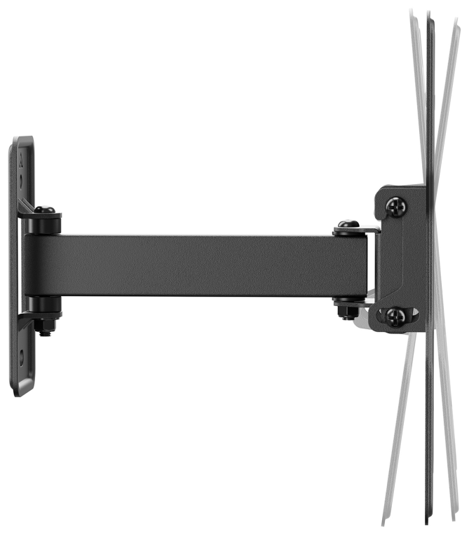 AISENS Soporte Eco Giratorio, Inclinable Para Monitor/TV 30kg (2 Pivotes) De 23"-43", Negro