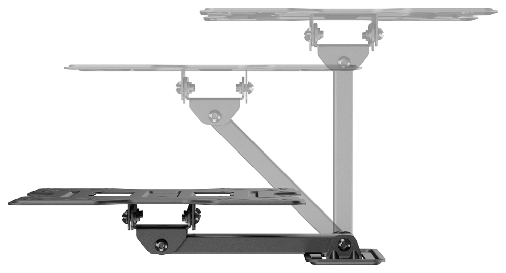 AISENS Soporte Eco Giratorio, Inclinable Para Monitor/TV 30kg (2 Pivotes) De 23"-43", Negro