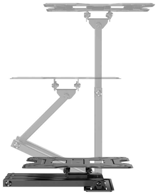 AISENS Soporte Eco Giratorio, Inclinable Para Monitor/TV 30kg (3 Pivotes) De 23"-43", Negro