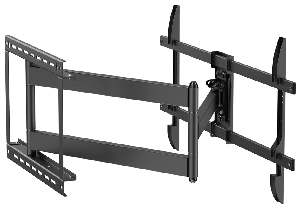 AISENS Soporte Pro Giratorio, Inclinable y Nivelable para Monitor/TV 50kg de 43"-80", Negro