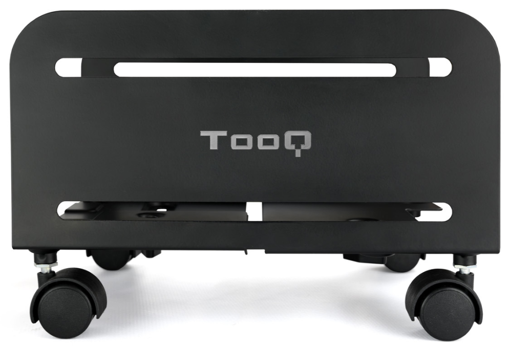 TooQ Soporte metálico para CPU de suelo con ruedas