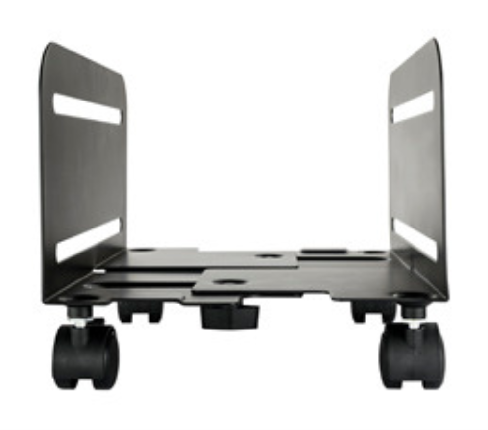TooQ Soporte metálico para CPU de suelo con ruedas