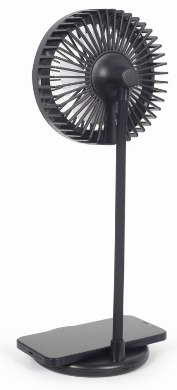 Gembird TA-WPC10-LEDFAN-01 ventilador Negro