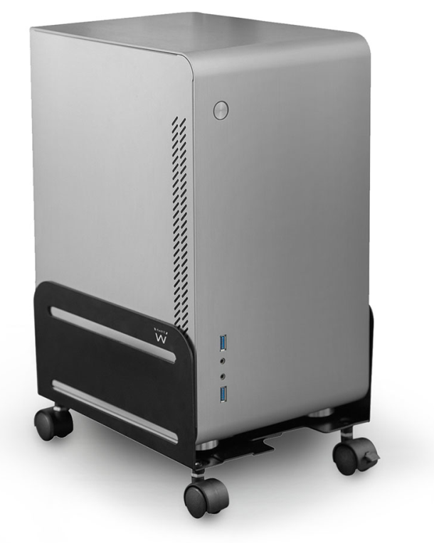 Ewent EW1291 soporte de CPU Carro para equipo informático Negro