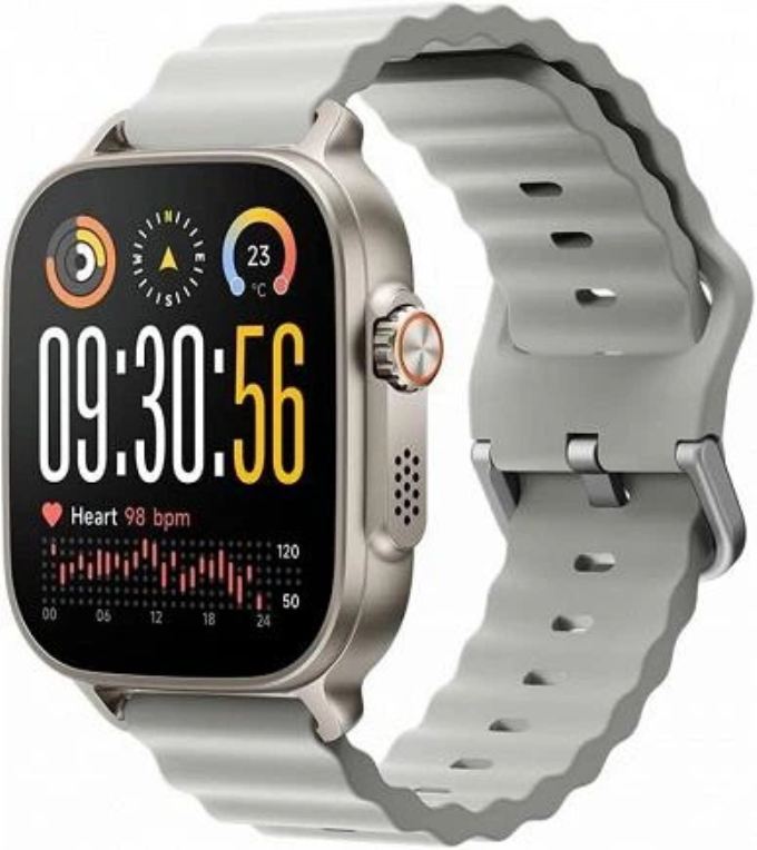 realme Watch 5 5 cm (1.97") AMOLED Digital 390 x 450 Pixeles Pantalla táctil Plata GPS (satélite)