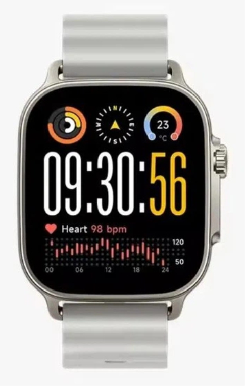 realme Watch 5 5 cm (1.97") AMOLED Digital 390 x 450 Pixeles Pantalla táctil Plata GPS (satélite)