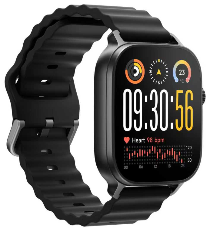 realme Watch 5 5 cm (1.97") AMOLED Digital 390 x 450 Pixeles Pantalla táctil Negro GPS (satélite)