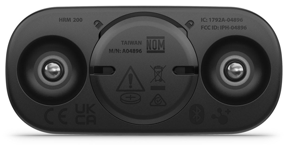 Garmin HRM 200 monitor de ritmo cardiaco Pecho Bluetooth/ANT+ Negro