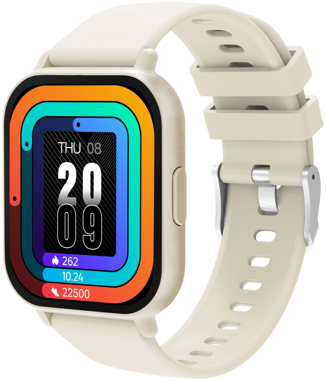 Denver SWC-176BE Relojes inteligentes y deportivos 4,6 cm (1.81") TFT Digital Pantalla táctil Beige