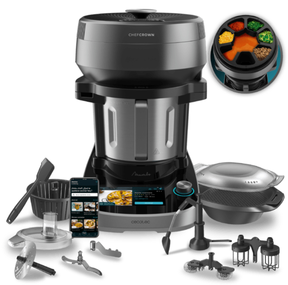 Cecotec Mambo CooKing Unique Robot de Cocina Multifunción con Dispensador de Alimentos 4.5L