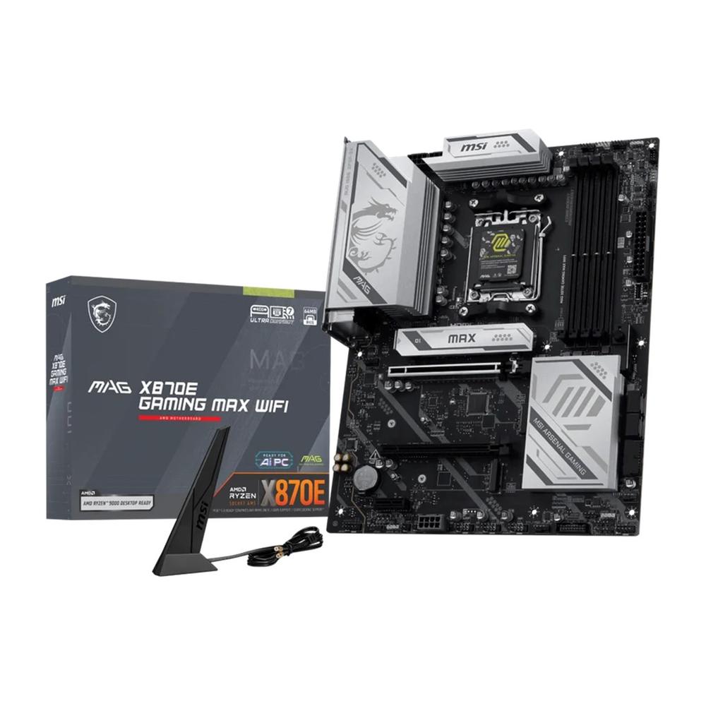 Placa Base MSI MAG X870E GAMING MAX WIFI AMD X870E Socket AM5 DDR5 ATX WiFi 7 PCIe 5.0 USB4