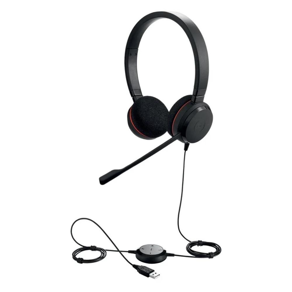 AURICULARES JABRA EVOLVE 20 MS STEREO CON MICROFONO USB BULK