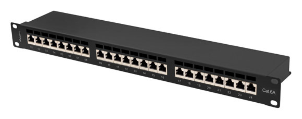 Lanberg PPSA-1024-B panel de parcheo 1U