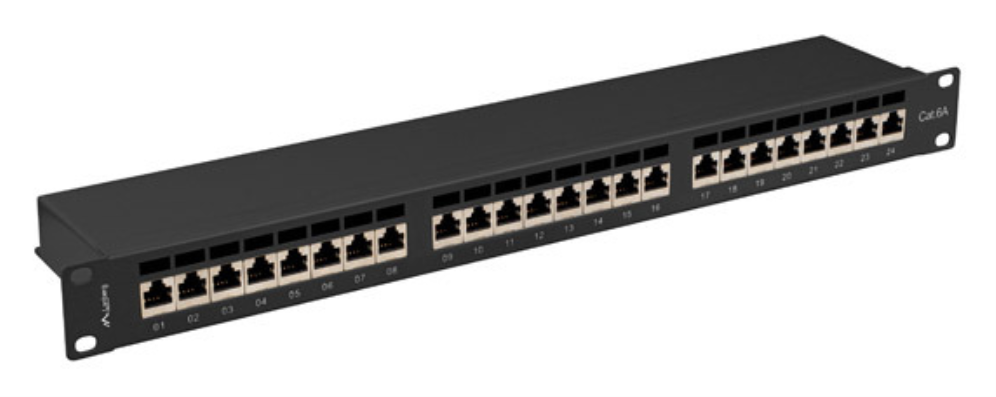 Lanberg PPSA-1024-B panel de parcheo 1U