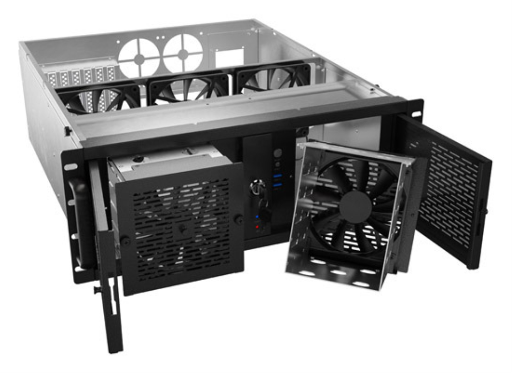 Lanberg SC01-5204-12B plataforma de infraestructura modular Bastidor (4U) 0 GB
