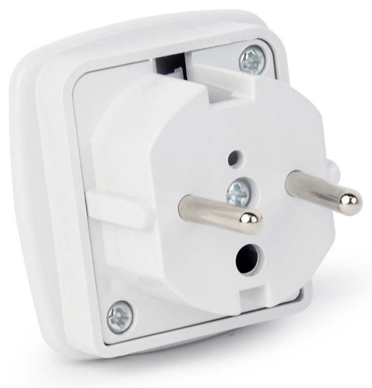 Gembird A-AC-UKEU-001 adaptador de enchufe eléctrico Tipo G (RU) Tipo F Blanco