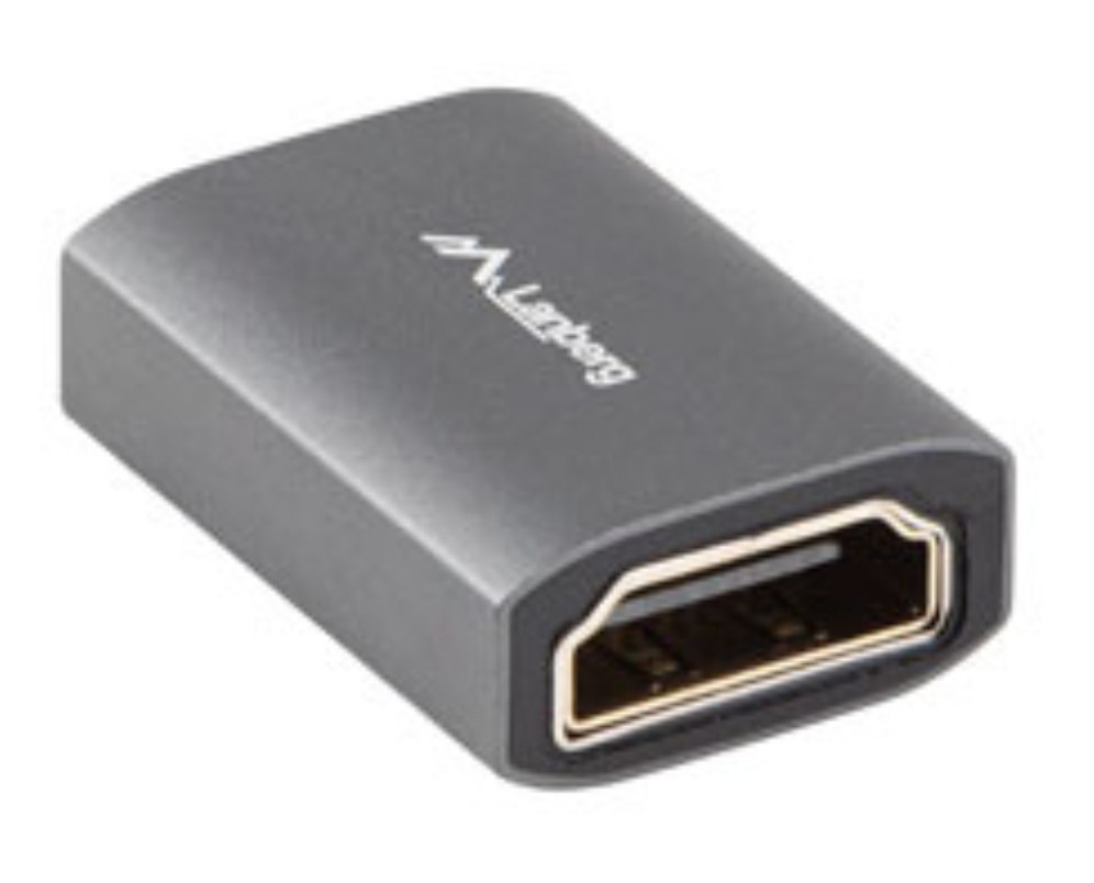 Lanberg AD-HDMI-02 cambiador de género para cable HDMI-A female 2.1 Plata