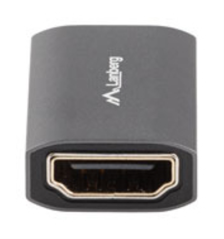 Lanberg AD-HDMI-02 cambiador de género para cable HDMI-A female 2.1 Plata