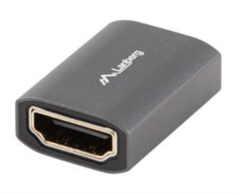 Lanberg AD-HDMI-02 cambiador de género para cable HDMI-A female 2.1 Plata