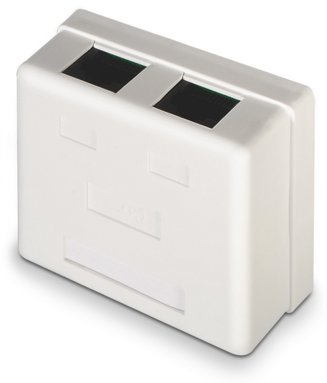 AISENS A139-0302 caja de conexiones de red Cat6 Blanco
