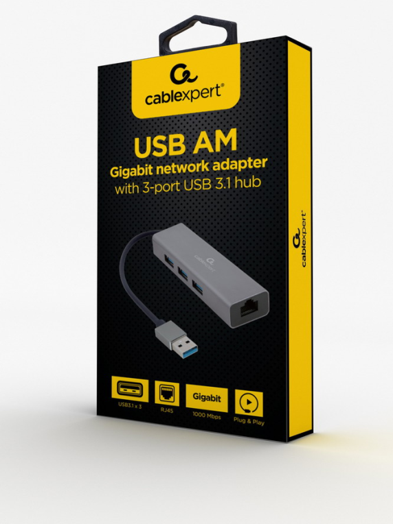 Gembird A-AMU3-LAN-01 Adaptador gráfico USB