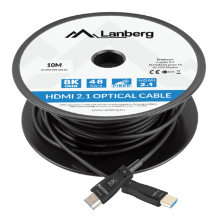Lanberg CA-HDMI-30FB-0100-BK cable HDMI 10 m HDMI tipo A (Estándar) Negro