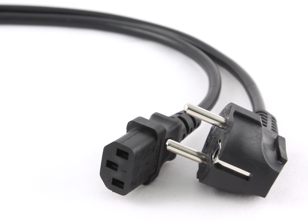Gembird PC-186-100-10M cable de transmisión Negro CEE7/7 C13 acoplador