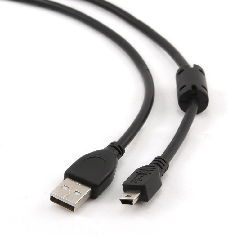 Gembird 1.8m USB 2.0 A/mini-USB cable USB 1,8 m USB A Mini-USB B Negro