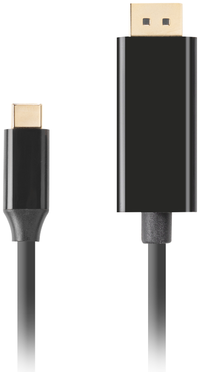 Lanberg CA-CMDP-10CU-0030-BK adaptador de cable de vídeo 3 m USB Tipo C DisplayPort Negro