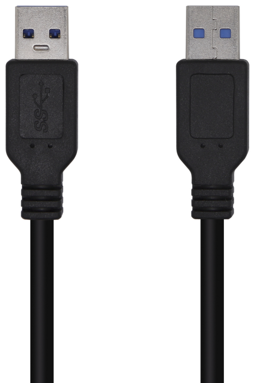 AISENS Cable USB 3.0, Tipo A/M-A/M, Negro, 3.0m