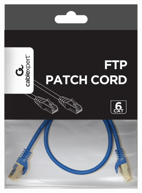 Gembird Patch Cord Cat.6 UTP 0.5m cable de red Azul 0,5 m Cat6 U/UTP (UTP)