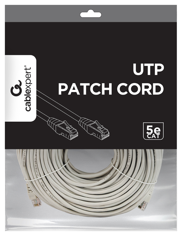 Gembird PP12-50M cable de red Gris Cat5e U/UTP (UTP)
