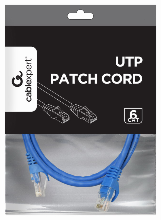 Gembird PP6U-1M cable de red Azul Cat6 U/UTP (UTP)