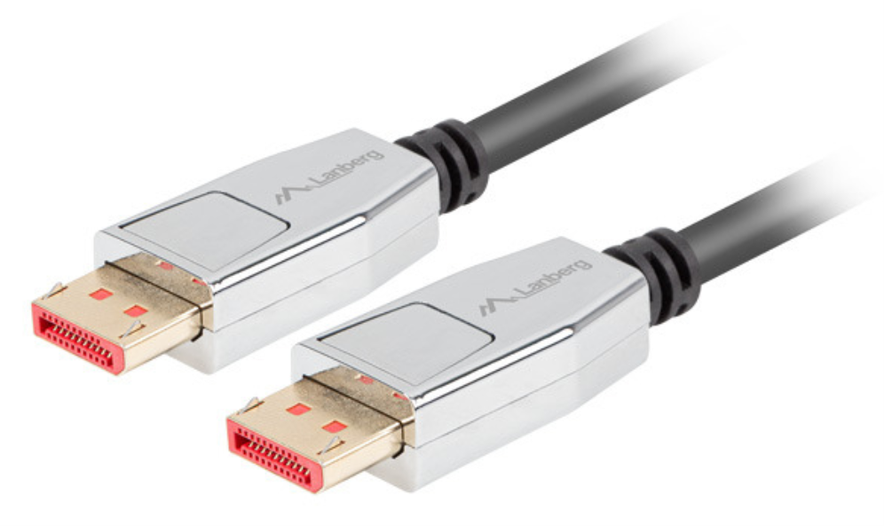 Lanberg CA-DPDP-20CU-0018-BK cable DisplayPort 1,8 m Negro, Plata