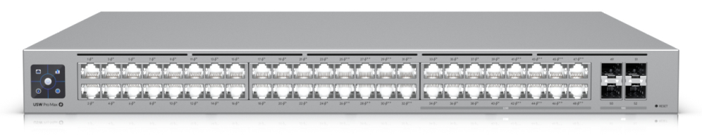 Ubiquiti UniFi Pro Max 48 PoE Gestionado L3 Gigabit Ethernet (10/100/1000) Energía sobre Ethernet (PoE) 1U Gris