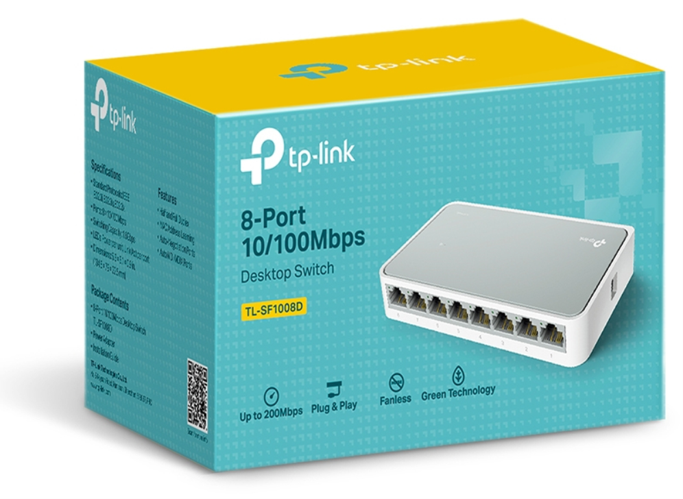 TP-Link TL-SF1008D switch No administrado Fast Ethernet (10/100) Blanco