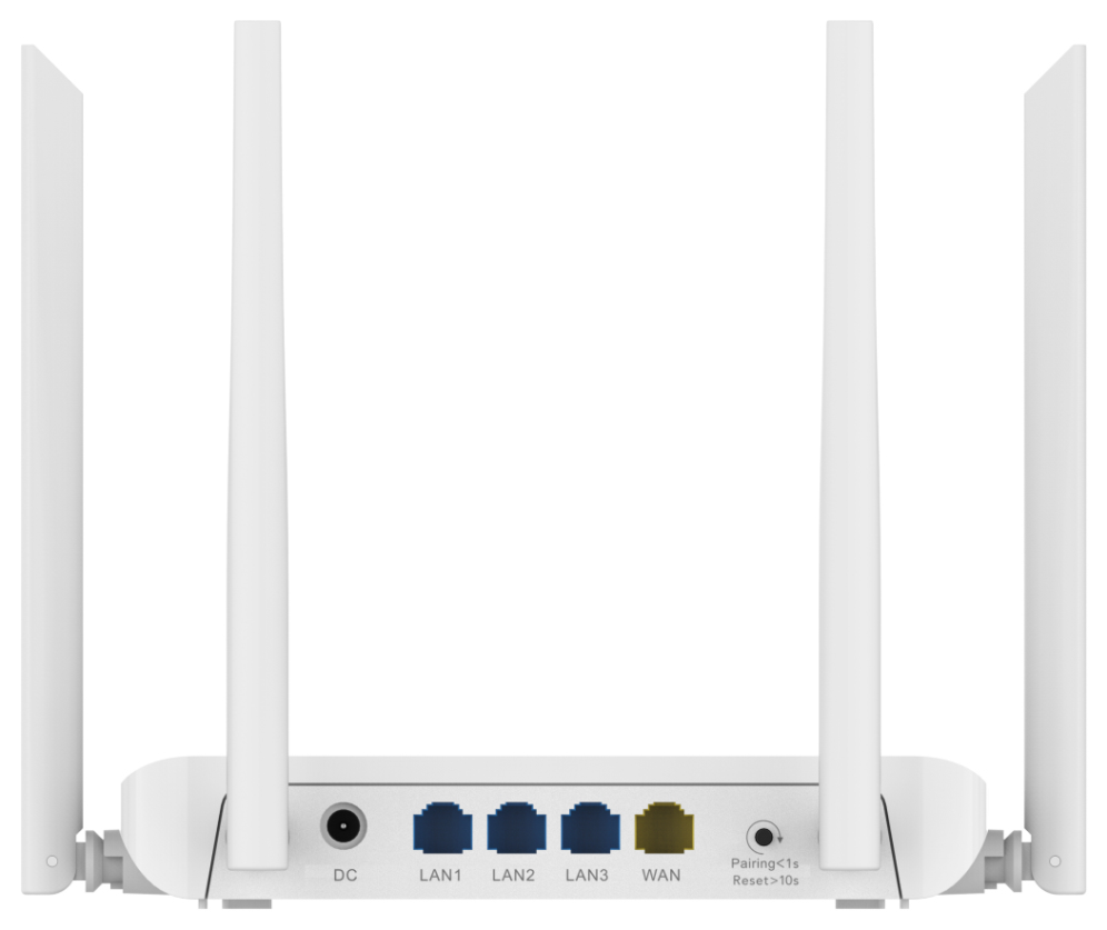 Ruijie Networks RG-EW1200 router inalámbrico Ethernet rápido Doble banda (2,4 GHz / 5 GHz) Blanco
