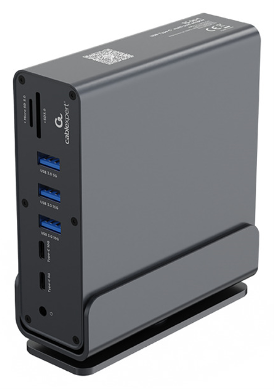 Gembird A-CF-COMBO15-01 hub de interfaz USB Tipo C 10000 Mbit/s Gris