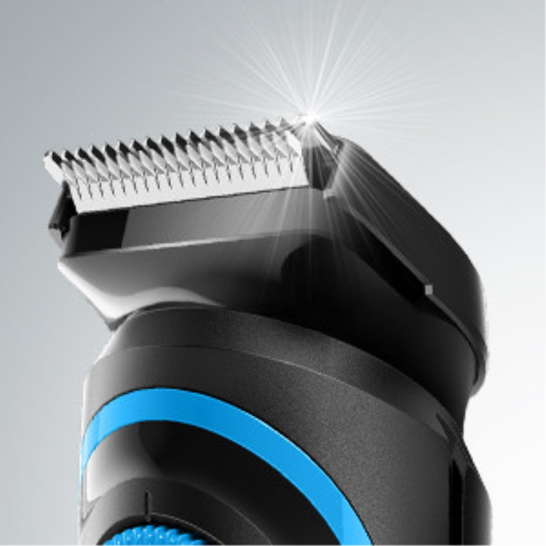 Braun BT3240 depiladora para la barba Batería 39 2 cm Mojado y seco Negro, Azul