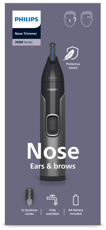 Philips 3000 series Nose trimmer series 3000 NT3650/16 Recortador para nariz, orejas, cejas