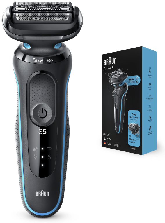 Braun Series 5 50-M1000s Máquina de afeitar de láminas Negro, Azul