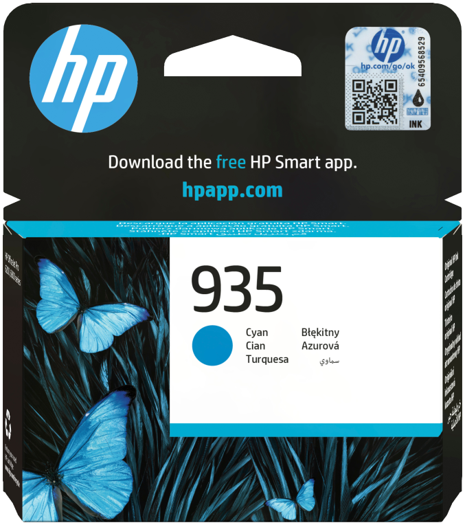 HP Cartucho de tinta original 935 cian