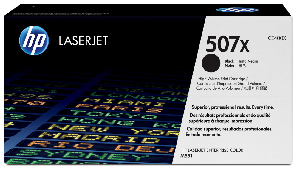 HP Cartucho de tóner original LaserJet 507X de alta capacidad negro