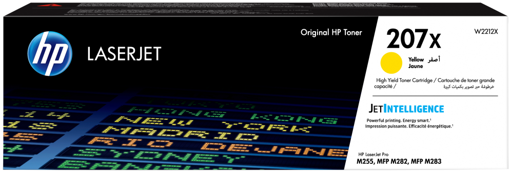 HP Cartucho de tóner Original 207X LaserJet amarillo de alta capacidad
